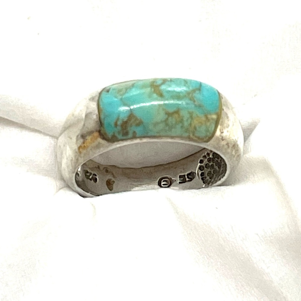 Sterling Turquoise Ring Sz 7